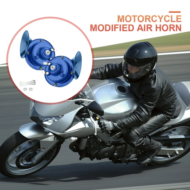 Bocina de aire para motocicleta de 12V, 300DB, resistente al agua, bocina  de caracol automática para moto, barco automático