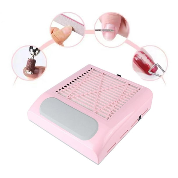 Aspiradora Extractor De Polvo Uñas Profesional Portátil 80w ROSA