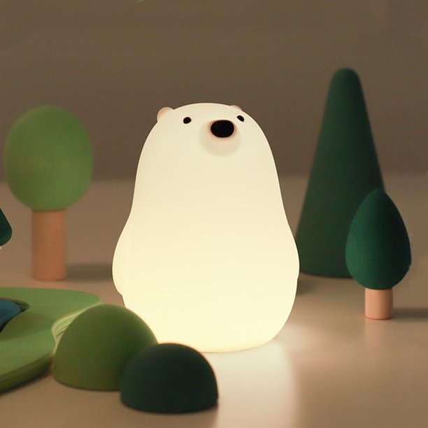  Luz nocturna para niños, Lámpara de guardería de bebé con  controles táctiles, Bonita luz nocturna de noche de pollito para  lactancia/lactancia, USB recargable