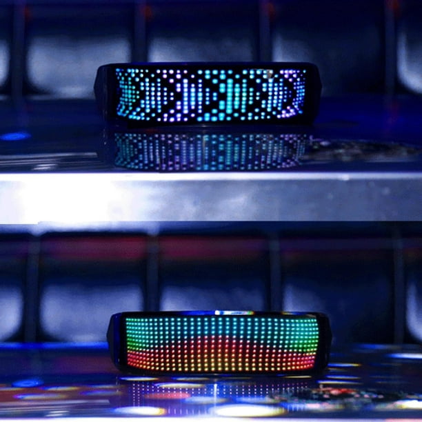 2x Gafas LED para fiestas-gafas LED para festivales-gafas geniales para  mostrar mensajes intermitentes personalizados y animaciones a través Hugo  Lentes de fiesta Bluetooth