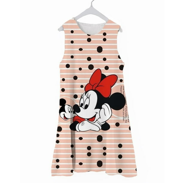 Vestido de Minnie Mouse de Disney para niña, traje de cumpleaños, tutú  elegante, disfraz de bebé, vestido de fiesta para niñas de 2 a 14 años, 100  Gao Jinjia LED