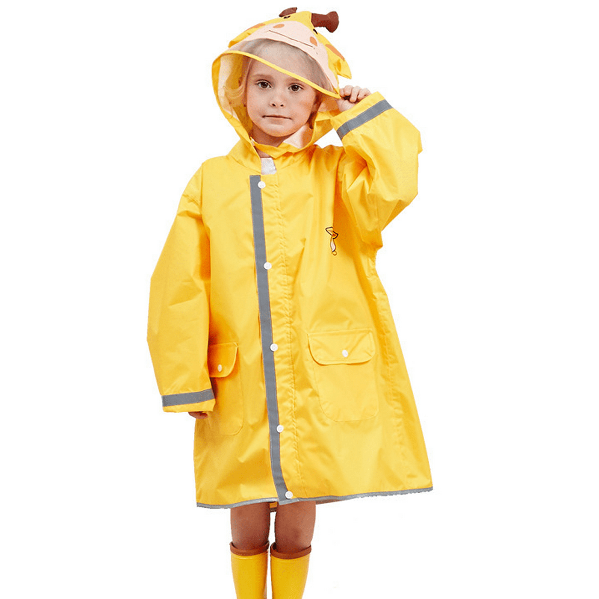 Poncho de lluvia para niños, Poncho para niños pequeños con capucha ...