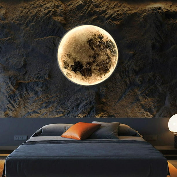 Lámpara de techo con forma de luna y estrella para habitación