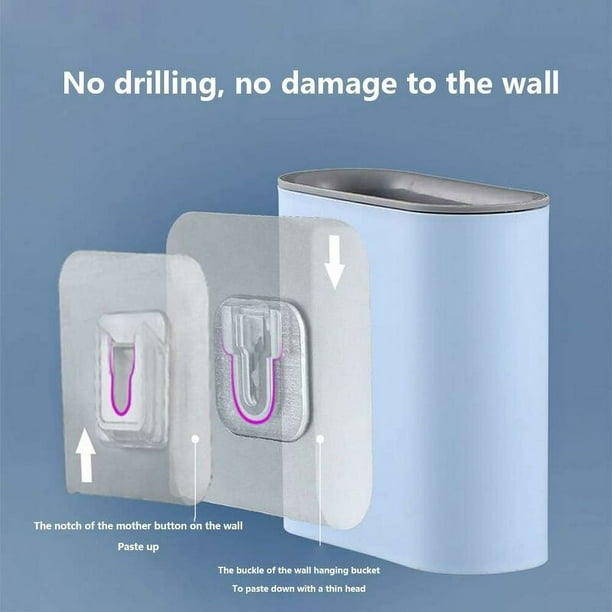 Escobilla de inodoro de silicona, escobilla de inodoro de pie y de pared  con kit de soporte de escobilla de inodoro de silicona para JAMW Sencillez