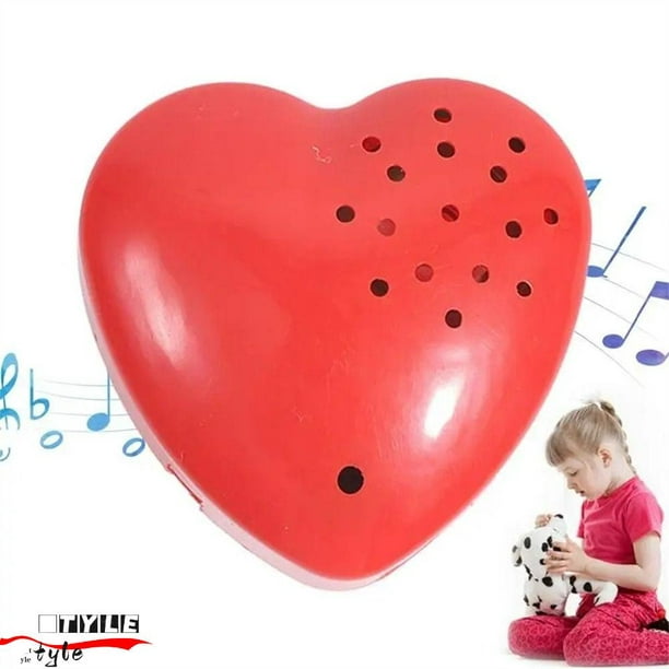 TYLER1 Dispositivo De Grabación De Juguetes , Botones Grabables En Forma De  Corazón Grabador De Voz De Animales De Peluche , Juguete Para Niños 30  Segundos Mini Caja De Sonido Muñeca Oso