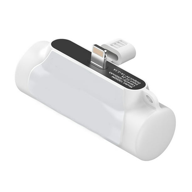Cargador portátil pequeño para iPhone, mini banco de energía