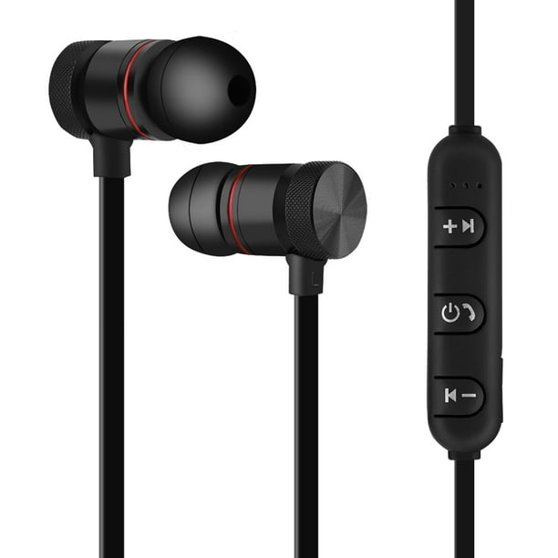 Imán inalámbrico Bluetooth deportes auriculares auriculares para iPhone  Android negro Ticfox
