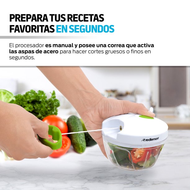 Procesador de alimentos manual picador de verduras, cortador de