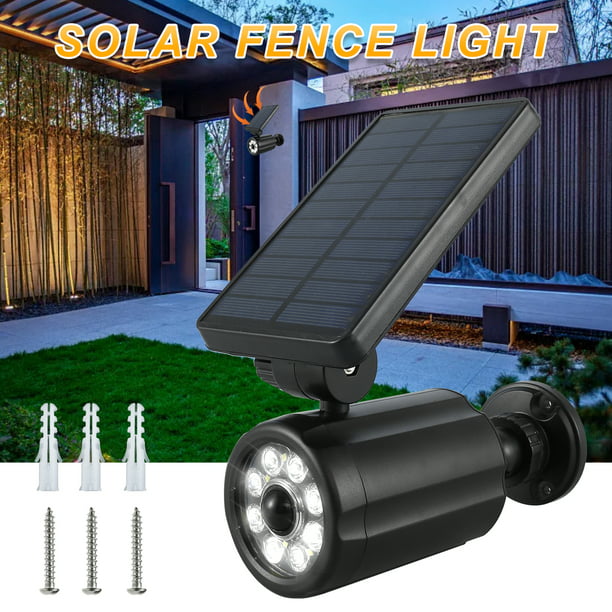 Lampara Luces LED Solar De Pared Para Exterior Jardin 360� Con Sensor  Movimiento