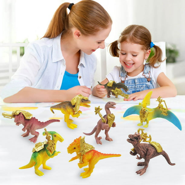 Juego De 6 Uds De Juguetes De Dinosaurios Para Niños De 2 A 8 Años