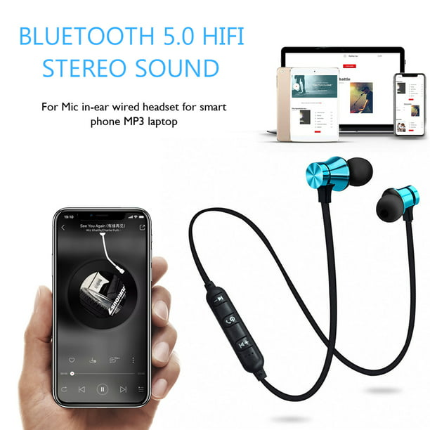 Comprar Auriculares magnéticos con Bluetooth 5,2 para colgar en el
