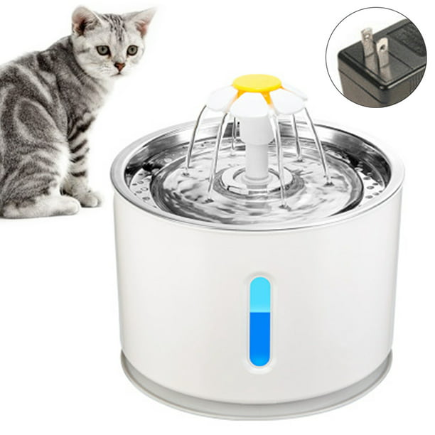 Fuente bebedero de agua con comedero para gatos - MASCOTAMODA