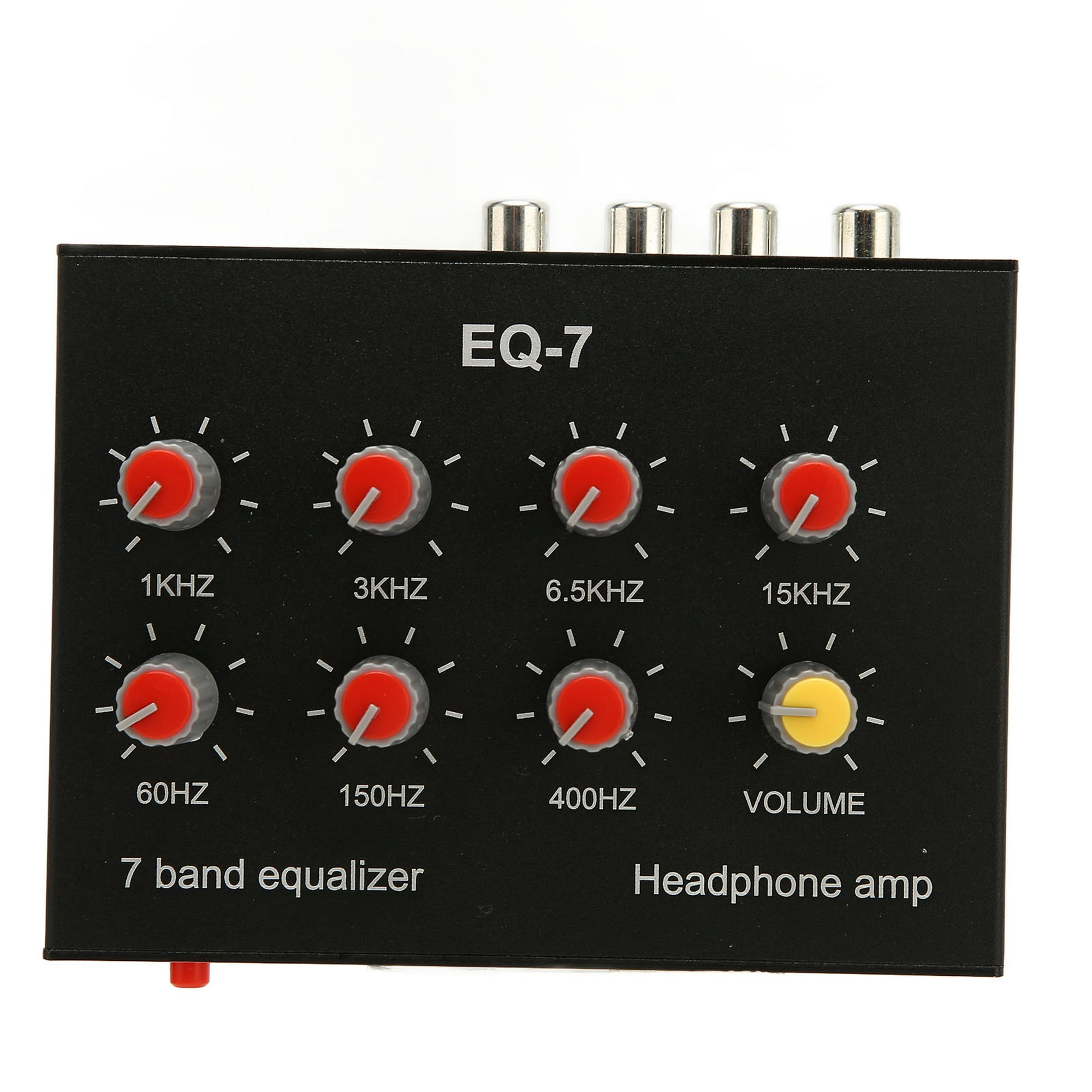 Ecualizador De Sonido Ecualizador digital de 7 bandas Conector de 3,5 mm  Ecualizador de audio estéreo de doble canal DC5V-12V Tmvgtek Para estrenar