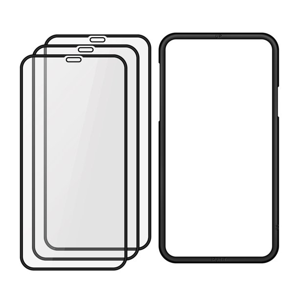 Protector de pantalla de vidrio para iPhone 13 Mini Pro película Likrtyny  templada de cobertura completa HD 3 uds.