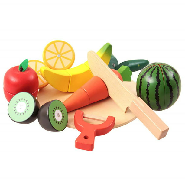 Juguetes para cortar frutas, juguete de frutas y verduras para niños, Juguetes de cocina con frutas