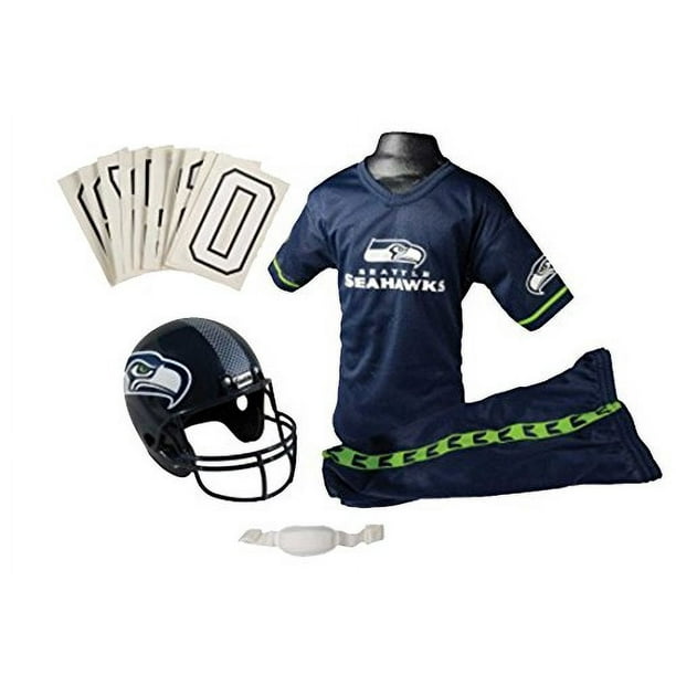 Conjunto de uniforme de fútbol americano para niños de Franklin Sports -  Disfraz de fútbol americano de la NFL para niños y niñas - Incluye casco,  camiseta y pantalones - Talla mediana