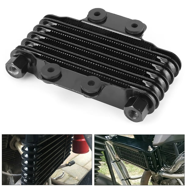  Radiador de aceite de motor, kit de enfriador de aceite de  motor de transmisión de 6 filas, radiador de enfriamiento remoto de  aluminio universal : Automotriz