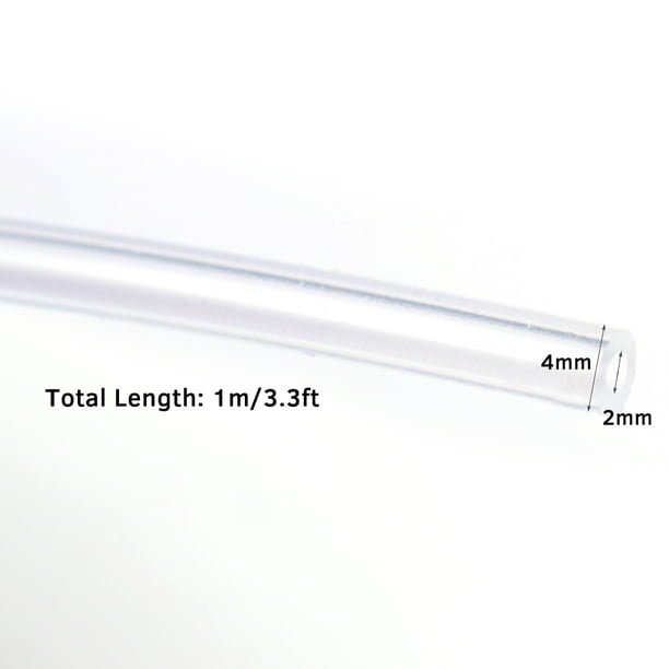 Mdingbao-Tubo de manguera de silicona flexible de 3.3 ft Tubo de silicona  transparente translúcido de grado alimenticio de gel de sílice de 0.5 1 2 3