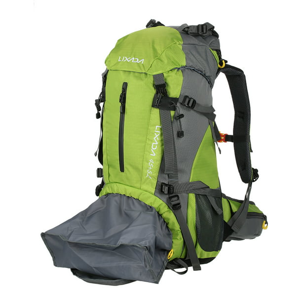 Lixada Mochila de senderismo de 50 litros con cubierta para lluvia, mochila  de senderismo impermeable mochila ligera para acampar para hombres y
