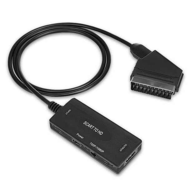 Convertidor de Scart a Hdmi 1080p / 720p con cable USB para Hdtv