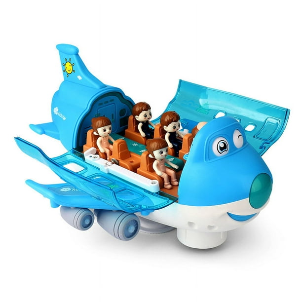  Juguetes para niños de 3 años, avión 5 en 1, juguetes para niños  con 4 mini autos, juguetes para niños de 3, 4, 5, 6 años, juguetes de  sonidos y luces