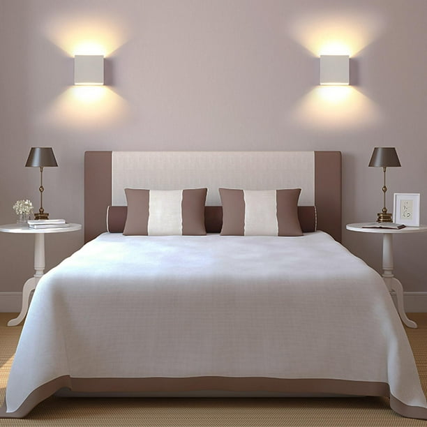 Aplique de pared regulable con luz de pared LED USB, enchufe para  dormitorio, lámpara de pared para dormitorio, luz de pared para dormitorio,  luz de