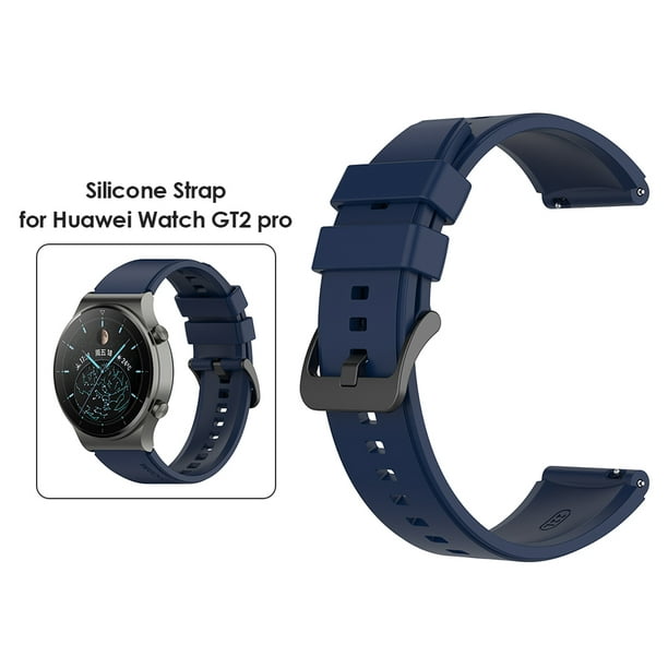 Correa de reloj de silicona para Huawei Watch GT2 46mm/GT 2e correa de  reloj (negro) Likrtyny Para estrenar