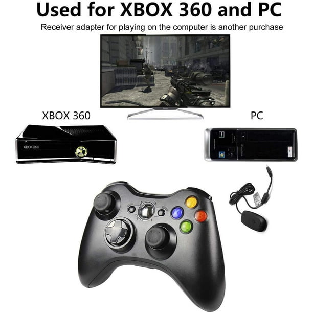 Mando Inalámbrico compatible Xbox 360 y 360 slim : :  Videojuegos