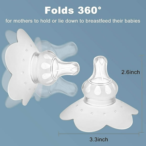 Protector de pezón de silicona para lactancia materna, protectores