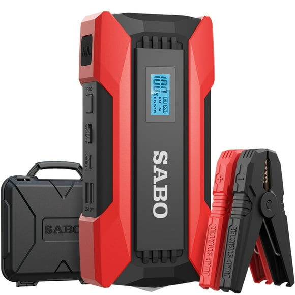 1200a peaks 8000mah car jump starter 120v automóvil batería booster power pack soporte ar sabo fuente portátil