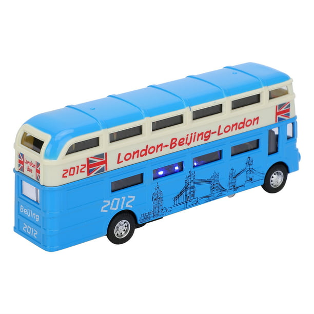 Juguete de autobús para niños, autobús de juguete de doble capa para niños  1:90 con solución innovadora ligera