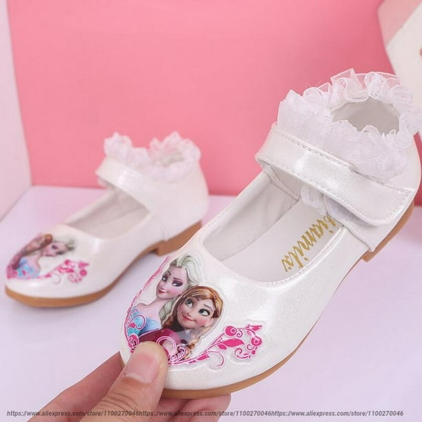 Disney nuevos niños Frozen blanco rosa zapatos casuales niñas