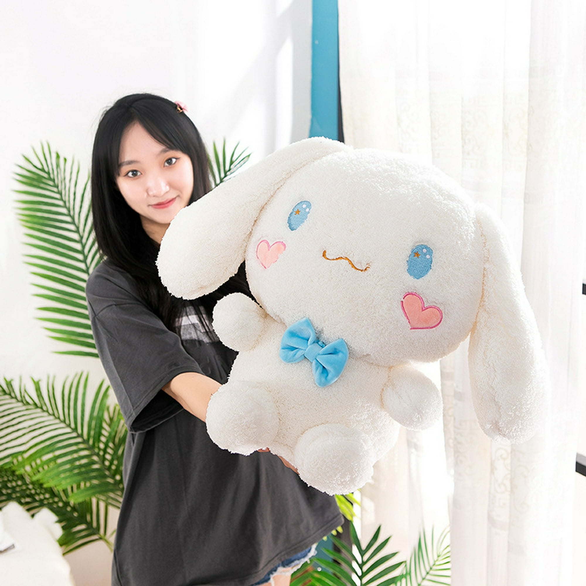 Muñeco de peluche grande Sanrio Cinnamoroll para niñas, cojín