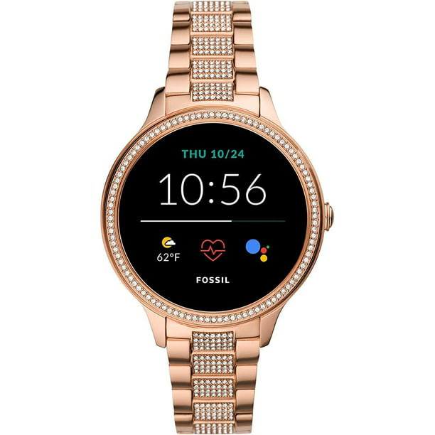 Sin aliento lanzamiento alquiler Smartwatch Reloj Fossil Q Venture HR Gen 4 Mujer 41mm Acero Fossil FTW6011  | Walmart en línea