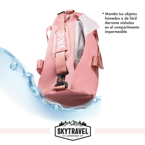 Bolsa Maleta Deportiva Mujer Bolsa Mochila Gym Impermeable rosa Unitalla  SKY TRAVEL RBMCMP