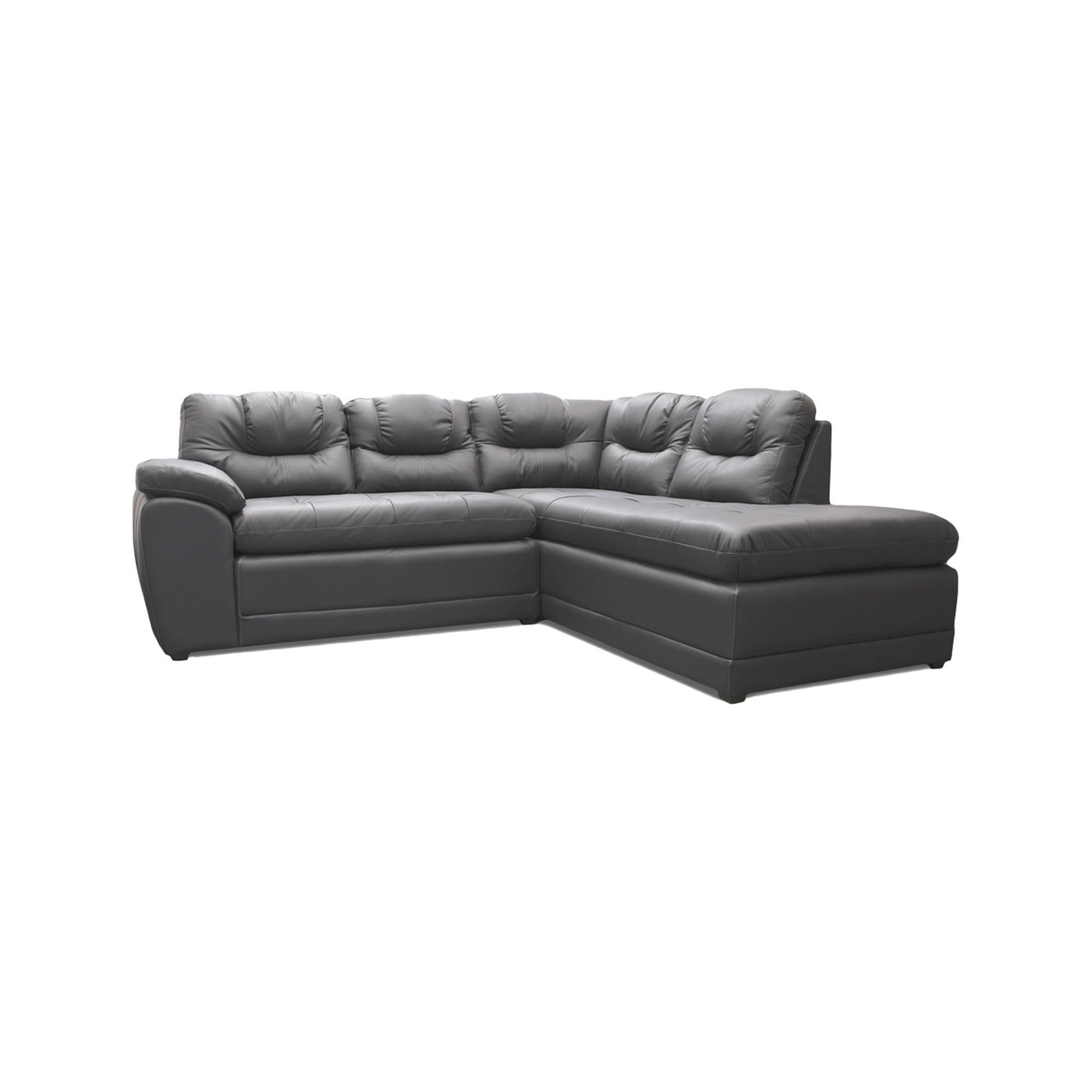 Sala esquinera sevilla de piel genuina sofá y cheise long derecho gris oxford confortopiel sevilla