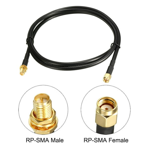 N tipo hembra a RP-SMA macho 1M antena coaxial RG58 conector de cable  rápido USA envío