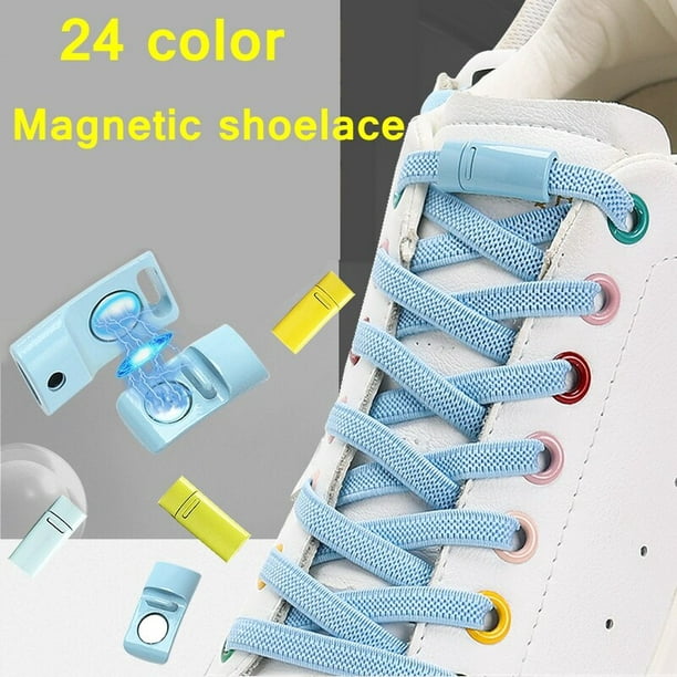 Cordones Elásticos Magnéticos Para Zapatillas De Niños Y Adultos Bloqueo  Rápido