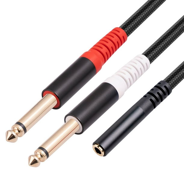 Cable Audio 3.5mm Hembra A 6.35mm Macho Splitter 0.3m Para Mezcladores  Altavoces Ehuebsd Para estrenar