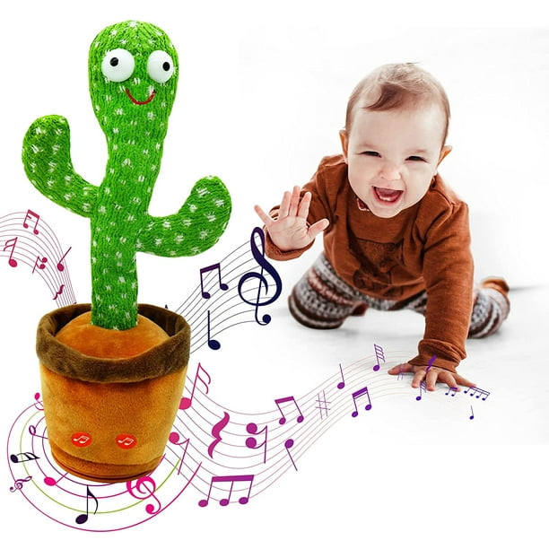 ER El juguete de peluche de cactus que habla, canta y baila imita la  repetición de lo que dices, graba y 120 canciones musicales divertidas que  sacuden la danza y las luces