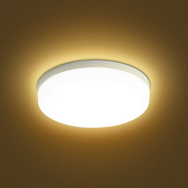 Lámpara de techo LED estrellada, lámpara de techo de 24 W, luz cálida 3000  K, lámpara LED redonda moderna para cocina, dormitorio infantil