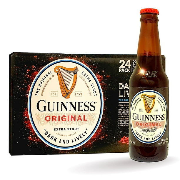 Caja Cerveza Guinness Extra Stout 325ml C/u Guinness stout