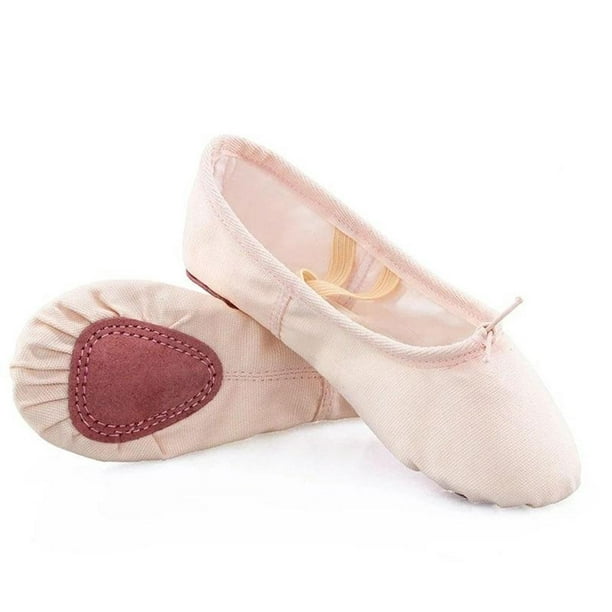 Zapatils de ballet de lona ligeras para niñas, zapatils de ballet para y  mujeres, zapatos de yoga Tan_35 Hugo ballet pointe zapato de las mujeres  niña