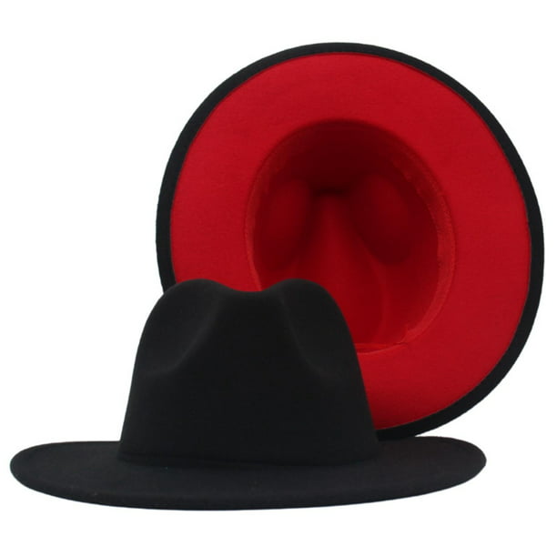 Sombrero Fedora Unisex, Gorro Panamá de Fieltro Transpirable de Invierno  Otoño Térmico Clásico Engrosado para Accesorio de Vestuario Escenario de  Boda Negro Colco Sombrero de fieltro