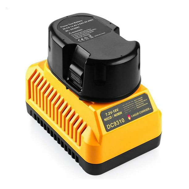 DEWALT - Cargador de baterías DC9310 de 7.2 volt a 18 volt - Carga en 1 hora