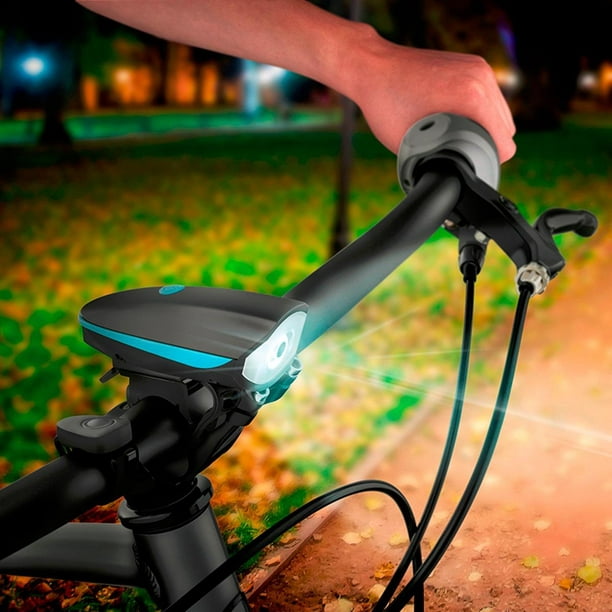 Timbre Bicicleta Claxon Electrico Ajustable Recargable Usb negro contra  agua seguridad alarma audio