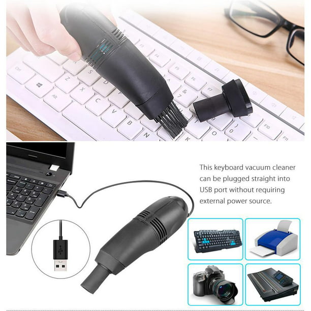 Mini aspiradora, aspirador eléctrico USB, soplador de polvo portátil de  mano para PC/teclado/piano/automóvil doméstico