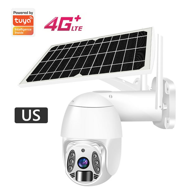 Q6 Cámara solar impermeable Tuya APP 2.4G WIFI/Tuya 4G Monitor de