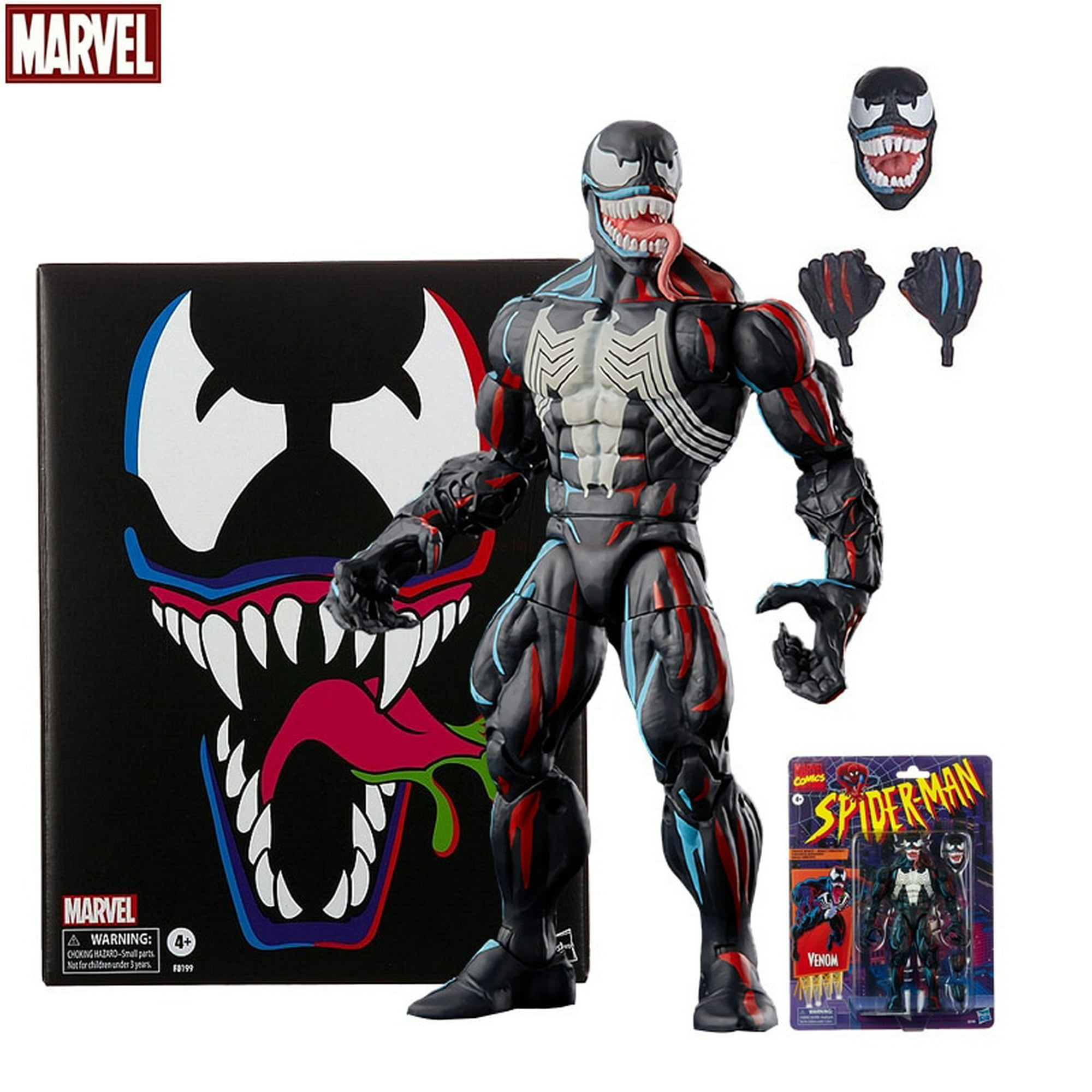 Venom Legends Series - Figura de acción coleccionable de Venom de 7  pulgadas, figura de acción de Venom, figura de acción de veneno,  articulaciones de