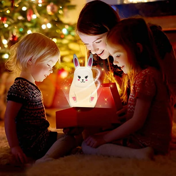 Luz blanca para niños, luz nocturna para bebés, luz nocturna recargable  para niños pequeños, luz LED para bebés, lámpara de noche táctil de  silicona para regalos de bebé JAMW Sencillez